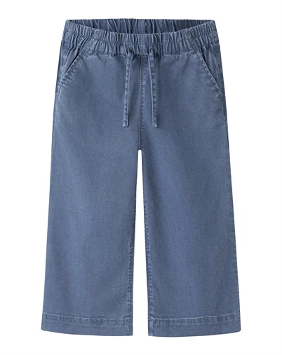 Name It - NMFBella Wide Pull Up Jeans - Medium Blue Denim 